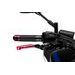 BRAKE LEVER WITHOUT ADAPTER PUIG 3.0 14RNP RAZTEGLJIVA POKLOPNA (EXTENDABLE FOLDING) RED/SILVER