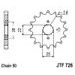 VERIŽNI SET EK - ZLAT CHAIN 530 MVXZ, X-RING (X, NX, QX, XS), CHK FRONT SPROCKET JT, CHK REAR SPROCKET SUPERSPROX ZA DUCATI INDIANA 750 1987-1990