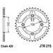 VERIŽNI SET EK - SREBRNA CHAIN 420 DEH, NON-SEALED, CHK FRONT SPROCKET JT, CHK REAR SPROCKET JT ZA HONDA CR 80 R / RB 1996-2002
