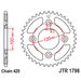 VERIŽNI SET EK - SREBRNA CHAIN 420 DEH, NON-SEALED, CHK FRONT SPROCKET JT, CHK REAR SPROCKET JT ZA YAMAHA YZ 65 2018-2025