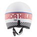 JET HELMET CASSIDA OXYGEN RONDO WHITE/ RED/ BLUE/ BLACK XS