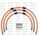 STANDARD FRONT BRAKE HOSE KIT VENHILL POWERHOSEPLUS KAW-9002FB-OR (3 CEVI V KOMPLETU) ORANGE HOSES, BLACK FITTINGS
