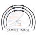 STANDARD FRONT BRAKE HOSE KIT VENHILL POWERHOSEPLUS SUZ-11005F-BK (3 CEVI V KOMPLETU) BLACK HOSES, CHROMED FITTINGS