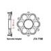 VERIŽNI SET D.I.D CHAIN - ZLAT CHAIN 525 ZVM-X, X-RING (X, NX, QX, XS), CHK FRONT SPROCKET JT CHK RUBBER CUSHIONED, CHK ALUMINIUM CHK REAR SPROCKET JT ZA DUCATI 1299 PANIGALE / S / R 2015-2019