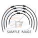 STANDARD FRONT BRAKE HOSE KIT VENHILL POWERHOSEPLUS HON-10033FS-BK (4 CEVI V KOMPLETU) BLACK HOSES, STAINLESS STEEL FITTINGS