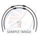 CROSSOVER FRONT BRAKE HOSE KIT VENHILL POWERHOSEPLUS SUZ-10013FS-BK (2 CEVI V KOMPLETU) BLACK HOSES, STAINLESS STEEL FITTINGS