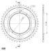 VERIŽNI SET EK - ZLAT CHAIN 525 MVXZ, X-RING (X, NX, QX, XS), CHK FRONT SPROCKET JT CHK RUBBER CUSHIONED, CHK REAR SPROCKET SUPERSPROX ZA KTM SUPERENDURO 950 R 2006-2009
