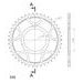 VERIŽNI SET EK - ZLAT CHAIN 530 ZVX, X-RING (X, NX, QX, XS), CHK FRONT SPROCKET JT CHK RUBBER CUSHIONED, CHK REAR SPROCKET SUPERSPROX ZA KAWASAKI ZZR 1400 2011-2020