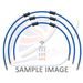 STANDARD FRONT BRAKE HOSE KIT VENHILL POWERHOSEPLUS HON-7001F-SB (3 CEVI V KOMPLETU) SOLID BLUE HOSES, CHROMED FITTINGS