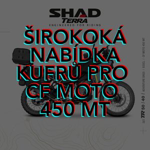 CF Moto 450 MT: Vybavte se na každé dobrodružství se zavazadly SHAD