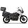 Kompletní sada černých hliníkových kufrů SHAD TERRA BLACK, 37L topcase 36L/47L boční kufry, včetně montážní sady a plotny SHAD TRIUMPH Tiger 800