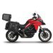 KOMPLETNÍ SADA BOČNÍCH ADVENTURE BRAŠEN SHAD TERRA TR40 A ČERNÉHO HLINÍKOVÉHO 48L TOPCASE, VČETNĚ MONTÁŽNÍ SADY SHAD DUCATI MULTISTRADA 950 / 1200 / 1260