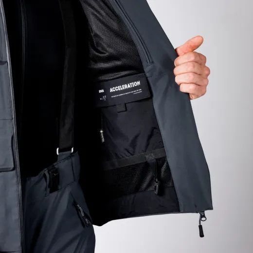 BUNDA S LAMINOVANOU MEMBRÁNOU IXS TOURSTER-GTX TMAVĚ ŠEDÁ - AIRBAG READY