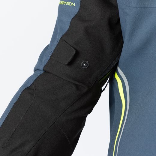 SPORTOVNÍ BUNDA IXS TS-PRO-ST-PLUS MODRO-FLUO ŽLUTÁ - AIRBAG READY