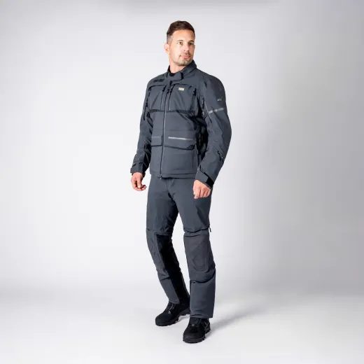 BUNDA S LAMINOVANOU MEMBRÁNOU IXS TOURSTER-GTX TMAVĚ ŠEDÁ - AIRBAG READY