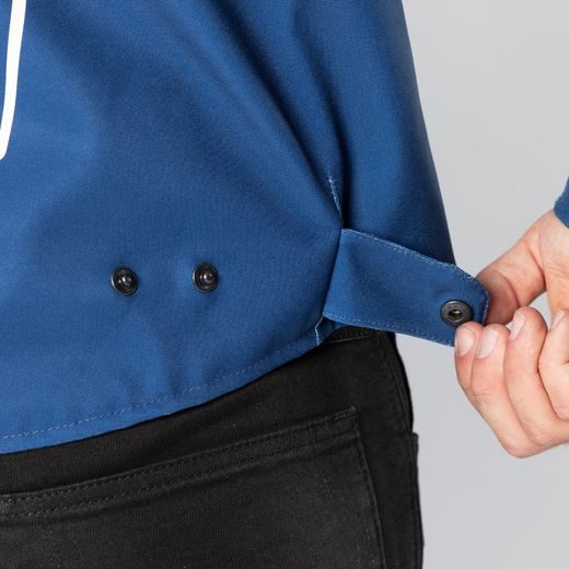 SPORTOVNÍ BUNDA IXS TS-PRO-ST-PLUS MODRO ORANŽOVO BÍLÁ - AIRBAG READY