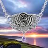 Sacred Rose Sterling Silver Necklace