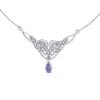 Lady Avalon s ametystem stříbrný náhrdelník