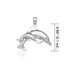 Dolphin Family Sterling Silver Pendant