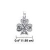 Keltský trojlístek štěstí - stříbrný přívěsek