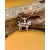 Knotted Cat Silver Pendant