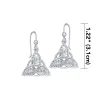 Silver Oak Ash Thorn Earrings