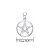 Stříbrný přívěsek pentagram