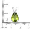 Zelená slza – stříbrný přívěsek s olivínem