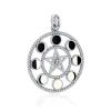 MĚSÍČNÍ FÁZE, stříbrný talisman