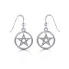 Silver Pentacle Earrings