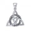 Keltská triquetra, stříbrný přívěsek s propleteným kruhem