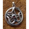 Snake Pentacle Silver Pendant
