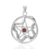 Snake Pentacle Silver Pendant