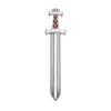 Viking Sword Silver Pendant With Garnets