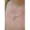 Lady Avalon, stříbrný náhrdelník s vltavínem
