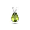 Zelená slza – stříbrný přívěsek s olivínem