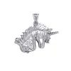 Celtic Unicorn Silver Pendant