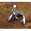 Shark Silver Pendant In Celtic Style