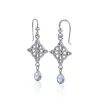 Celtic Quaternary Knot Sterling Silver Earrings