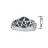 MAGICKÝ PRSTEN, pentagram, stříbro 925