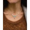 Lady Avalon, stříbrný náhrdelník s vltavínem