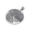 Celtic Sterling Silver Pendant Spiral Triskelion