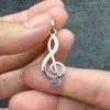 Silver Treble Clef Pendant