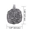 God Cernunnos Sterling Silver Pendant