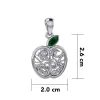 Celtic Apple with Tree of Life, silver pendant