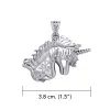 Celtic Unicorn Silver Pendant