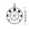 MĚSÍČNÍ FÁZE, stříbrný talisman