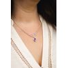 VIOLETTA, náhrdelník s ametystem, Ag 925