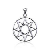 Octogram Eight Pointed Star Silver Pendant | Pendants 