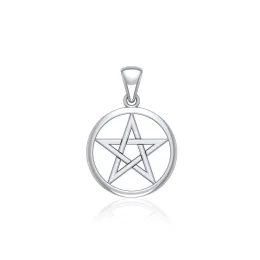 Stříbrný přívěsek pentagram
